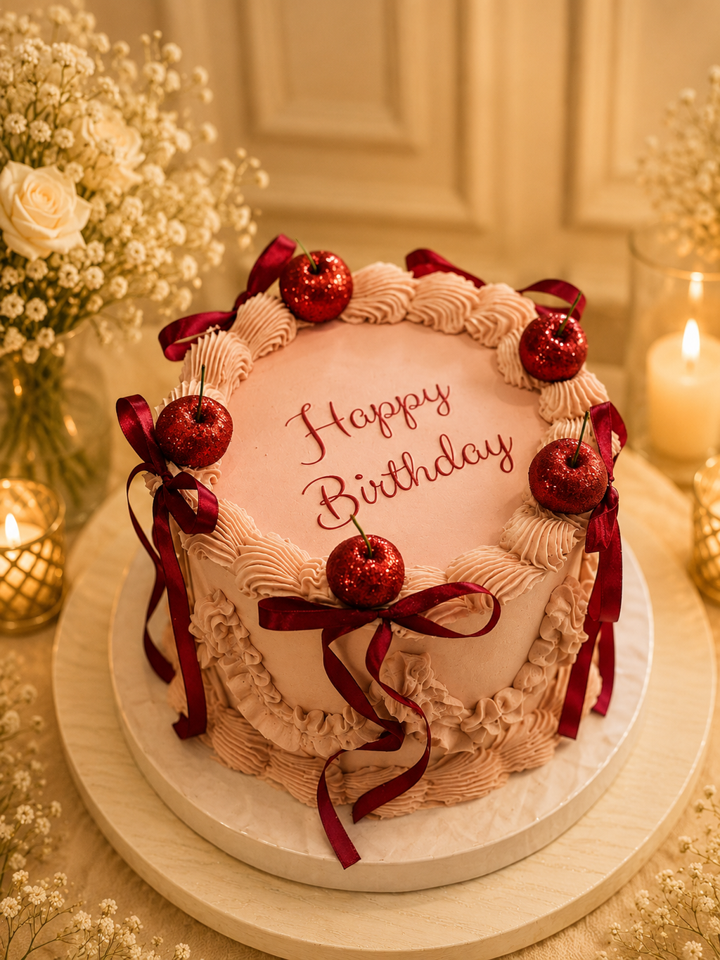 Velvet Bloom Cake